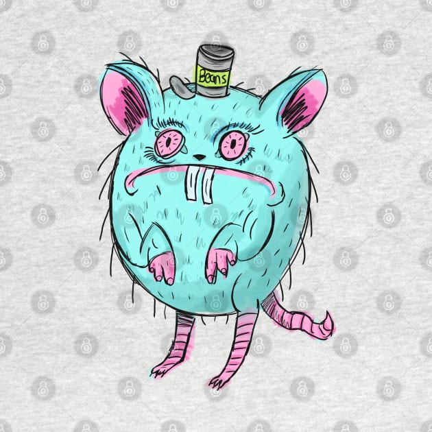 Funny and Ugly Blue Nightmare Rat by narwhalwall